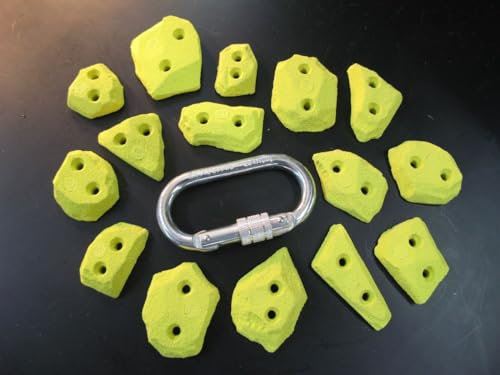 KS Klettergriffe Klettergriffe Set Spax Tritte, Farbe:grau