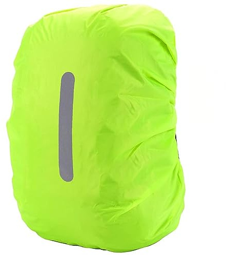PINEPAN Regnskydd för ryggsäckar med reflekterande ränder, 15 L-100 L, vattentät ryggsäck regnskydd, skolväska för vandring, camping, resor, cykling