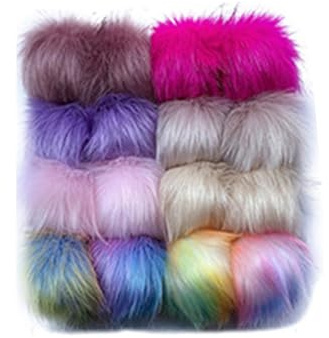 16 Stück Bommel Für Mütze Kaufen Mit Druckknopf 8CM/10CM/12CM/14CM Fellbommel Für Kunstfell Mützenbommel Kunstfell Bommeln Kunstfellbommel Hüte Schuhe Schals Taschen Schlüsselanhänger (1,10cm)