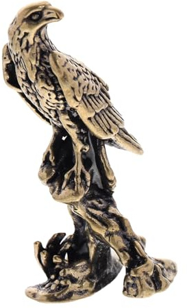 Cabilock 2 Stück Adler Messing Ornament Adler Figur Ornament Vintage Adler Statue Feng Shui Statue Statue Mini Adler Statue Tierfiguren Gold Adler Statue Adler Skulptur