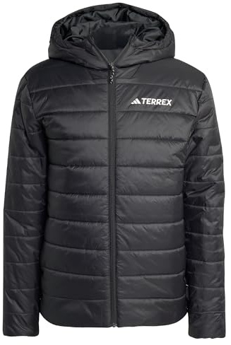 adidas Men's Terrex Multi Essentials CLIMAWARM Insulated Hooded Jacket, Black, XL