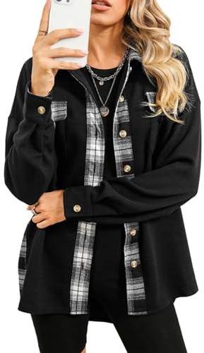 AILLOSA Bluse e Camicie da Donna Cardigan da Donna in Maglia Waffle