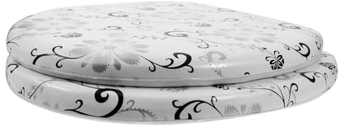 HOMSFOU Cojín Amortiguado Wc Almohadilla Para Inodoro Funda Lavable Tapete De Pvc Decoración Baño