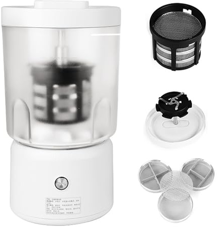 Limpiador automático para Piezas de Relojes, Gafas, Tornillos y herrajes, máquina de Limpieza Profunda de 360° con Filtro de Aceite extraíble Incorporado, para Correas, Tornillos, Joyas