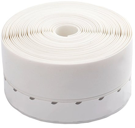 Mtsooning 5M Draft Excluder Strip,Silicone Seal Door Strip Bottom Tape,45mm Wide Soundproof Weather for Glass Shower, Window and Door