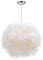 iDEGU Lustre Suspension Ø 30cm Lustre Plume Blanche Suspension Luminaire pour Chambre