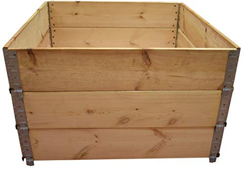 Multitanks - Carré potager en bois naturel 1000x1000mm hauteur 585mm