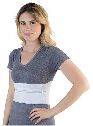 NYOrtho Soporte de costilla para mujer, envoltura de compresión de pecho para costillas, se adapta a 35 a 45 pulgadas, alivio de costillas rotas, banda de soporte de pecho, protector de costillas para