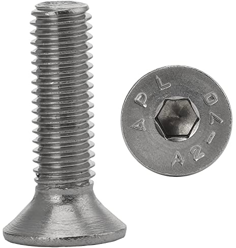 Senkkopfschrauben M6x12 Edelstahl (20 Stück) Innensechskant Edelstahlschrauben DIN 7991 FASTON®