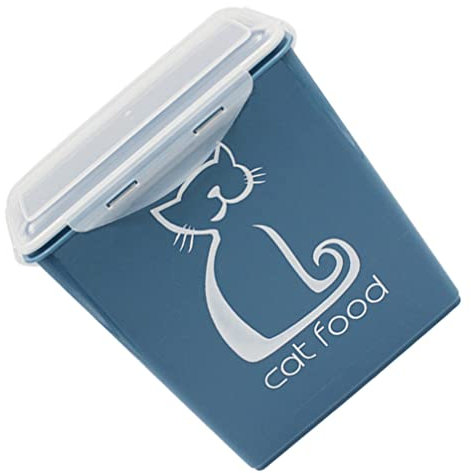 Cabilock Dog Cat Food Storage Bin Large Capacity Pet Food Bucket Sealed Lid Plastic Waterproof Dustproof Container