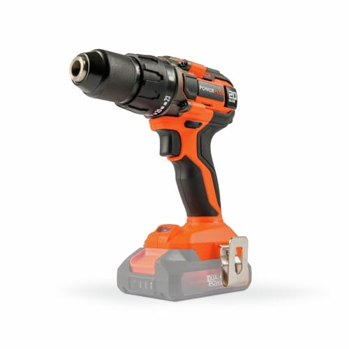 Dual Power Perceuse-Visseuse sans Fil POWDP15100 - Tournevis 20V, sans 20V Li-ion Batterie, Chargeur, Mallette Outil