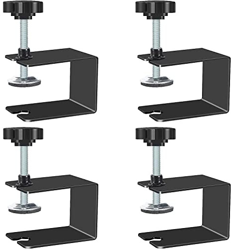 4 Pièces inoxydable C Clamp, C Robustes en Acier Inoxydable 304, Pinces en C Robustes, Serre-Joints Forme de U pour Travail Bois Bricolage, Soudage, l'Ébénisterie
