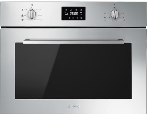 SMEG Micro ondes Combiné Encastrable SF4400MCX1, Elementi, combiné compact 44 litres