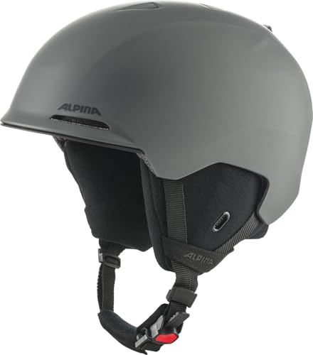 Alpina Unisex - Vuxen BRIX skidhjälm, Midnight-Grey matt, 55–59