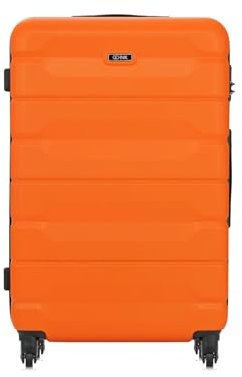 OCHNIK Großer Koffer | Hartschalenkoffer | Farbe: Orange | 76x49x29 cm | Größe: L | Reise-Koffer mit 4 Rollen | Trolley | Langlebig | Mit ABS | Numerische Sperre | Fassungsvermögen 94 L