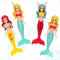 XIHIRCD 4uds Juguetes Agua Sirena, Juguetes Piscina Juguetes Piscina Buceo Juguetes de Piscina Juguetes Piscina Sirena Coloridos para Niños Niñas Adolescentes Adultos (ColorA)