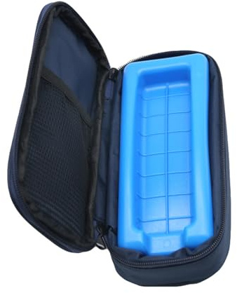 Swtgaah Borsa termica per insulina, contenitore per ghiaccio per insulina, borsa termica per insulina, borsa da viaggio, pompa per insulina, refrigeratore, piccola borsa medica, Medio 500-1500