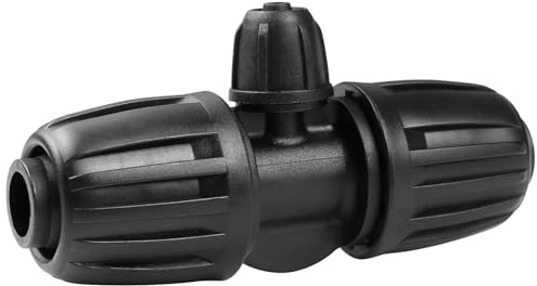 Gardrip Raccordi per irrigazione a goccia per tubi da 1/2 pollici a 1/4 di pollice: 1/2 (1/2 ID x 0,6 OD) a 1/4 linea di gocciolamento anti-goccia dado bloccato riduttore a 3 vie connettori a T