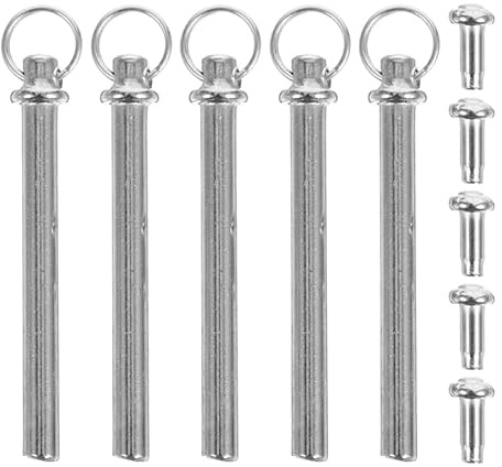 OUNONA Kit de rivets et écrous d'axe pour ventilateurs à main pliables accessoires de réparation métalliques pour bricolage, fixations résistantes, installation facile et compatibilité polyvalente