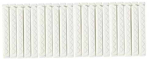FUNOMOCYA 20 Pcs Pinces à Sachet de Thé en Pp Blanc, Clip de Fermeture Alimentaire Conception à Boucle et Forte Prise, Cuisine et Paquet en Papier
