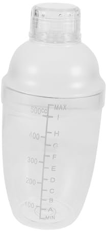 BELLIFFY Coppa Per Mescolare Cocktail Di Plastica Shaker Trasparente Per Cocktail E Tè Al Latte Mixer Per Bevande