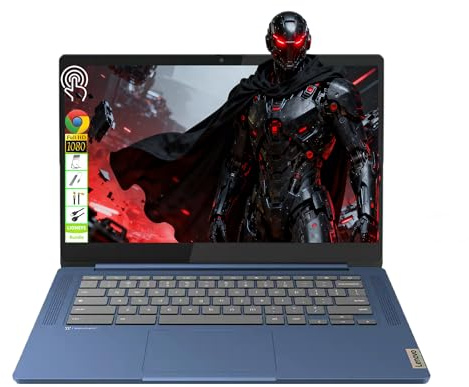 Lenovo IdeaPad Slim 3 Chromebook 14 FHD Ordinateur portable à écran tactile MediaTek Kompanio 520, 4 Go de RAM, 64 Go eMMC + 64 Go de clé USB, économique pour les étudiants, les utilisateurs
