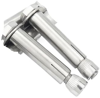 Tassello Ancorante Bulloni di espansione esagonali esterni M6 M8 M10 M12 in acciaio inossidabile 304, viti fissaggio con manicotto, lunghezza 50, 60, 100, 120 mm(M12x60mm 2pcs)
