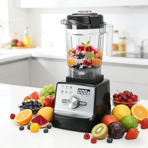 Panana 5 IN 1 Jug Blender Smoothie Maker, 2200W Powerful Blender for Kitchen with 2L BPA-Free Container, Professional Smoothie Maker for Smoothies, Shakes, Frozen Drinks, Ice, Sauces (StyleA)