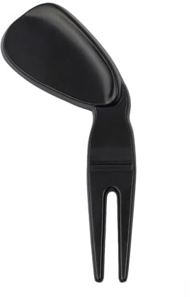 LONGHAO Golf Divot Repair Tool,Schwarz Metall Golf Pitchfork mit Magnetischer Kugelmarkierung,Wiederverwendbares Golfgrün Reparaturwerkzeug für Golfliebhaber und Training
