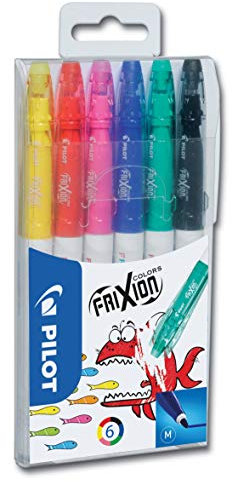 PILOT Radierbarer Fasermaler FRIXION COLORS, 6er Etui 423871