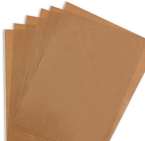 X-BLTU 6 Sheets Non Stick Oven Liners Baking Mats 30x40cm, Reusable Baking Sheet Tray Liner, Heat Resistant Teflon Sheets Washable BBQ Grill Mat, Non-Toxic Baking Paper, Easy to Clean