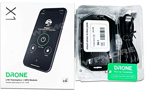 DroneMobile X1 LTE Module Locate and Start Your car by Smartphone or smartwatch with Sound of Tri-State Lanyard Bundle
