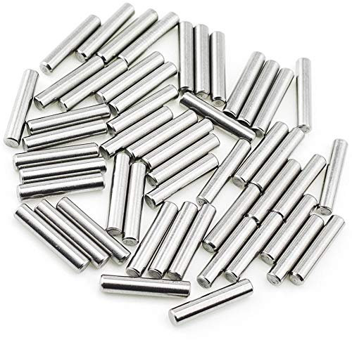 Yesallwas 30PCS 6mm x 30mm Dowel Pin 304 Stainless Steel Shelf Support Pin Metal Fasten Elements Used On Precise Location (6mm x 30mm 30PCS)