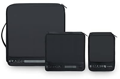 Samsonite Pack-Sized, Set aus 3 Gepäck-Organizern, 14/22/30 cm, Schwarz (Black)