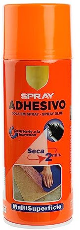 Spray Adhesivo Pegamento en Spray Multiusos Permanente al Secarse Resistente a la Humedad, 400ml - Paquete de 1