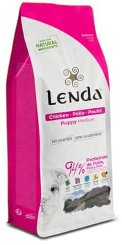 Lenda Puppy 2Kg - Pienso para Cachorros de Todas Las Razas - Pienso Hipoalergénico - Comida para Perros Bebés Rica en Pollo - Natural