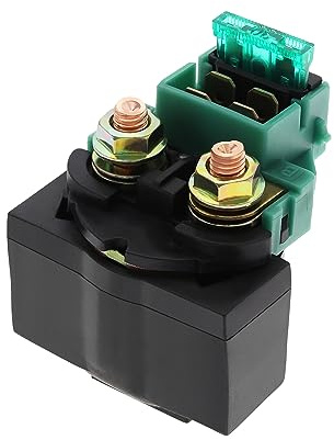 eMagTech Relé de bobina electromagnética de repuesto compatible con Honda CH125 CH250 ATV TGB 325 425 500 525 550 relé de arranque de motocicleta 65 x 47 mm