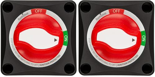 Victron Energy Battery Switch ON/OFF 275A, Batterieschalter (Packung mit 2)