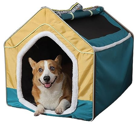 Katzenbett höhle Tierbett Haustier-Zelt Für Hunde, Faltbar, Für Den Innenbereich, Für Den Innen- Und Außenbereich, Haustierbett, Zelt, Tragbar, Gemütlich, Für Kleine Hunde Und Katzen Hundekissen katze