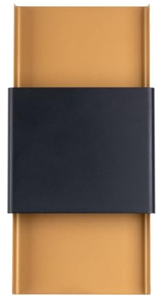 SOLLUX lighting - Durlin Pendelleuchte - Hängeleuchte - Stilvolle Pendellampe - Lange Lebensdauer - Attraktives Design - Material Stahl - G9, 2x max 8W LED, ~230V, 50Hz - Gold/Schwarz