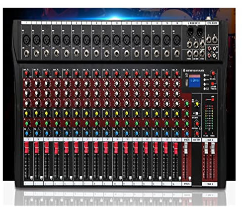 Mezclador de de estudio profesional de 16 canales, USB, DJ, consola de mezcla de sonido, amplificador de Monitor Phantom Powers Usado en exteriores e interiores