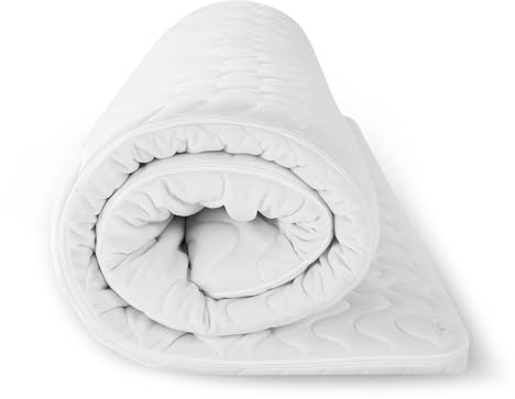 Ego Home Topper de 90 x 200 cm, 7 cm de Altura, Grado de dureza H2 con 7 Zonas en Espiral, núcleo de Espuma fría, Certificado Öko-Tex, 90 x 200 cm para Cama con somier, sofá Cama