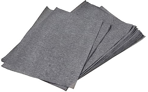 HOMSFOU 50blätter Transferpapier Transparentpapier Graphit-kohlepapier Für Malen Kohlebeschichtetes Papier Und Schwarz