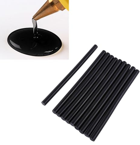 Tissting Colle Thermofusible, 10 Pièces Noir Adhésif Rapide