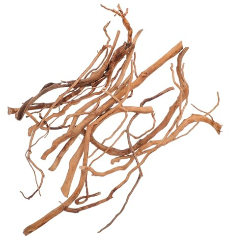 VICASKY Bois Flotté pour Aquarium et Terrarium Branches Décoratives Naturelles Brindilles de Vigne pour Poissons et Reptiles