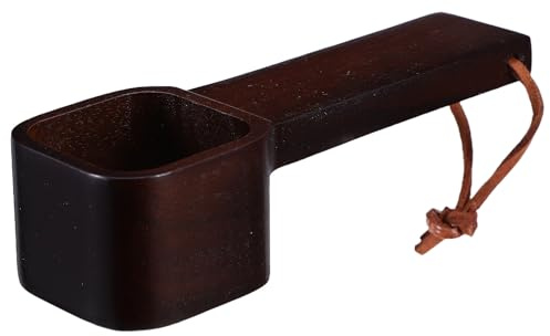 Alipis Cuillère Doseuse à Café en Bois Massif 10 G Manche Long – Cuillère à Expresso Réutilisable pour Grains de Café Moulus Thé en Vrac et Condiments – Ustensile Cuisine Précis et