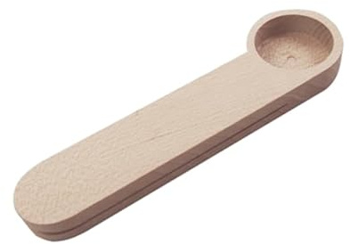 Wooden World - Un cucchiaio per zucchero, sale e spezie. Un cucchiaio di legno elegante e unico