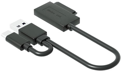Elnwnnkc Hard disk esterno 13Pin USB 2.0 Tipo C Cavo Adattatore 7+6Pin Connettore Trasmissione Dati per Laptop Notebook Hard Converter