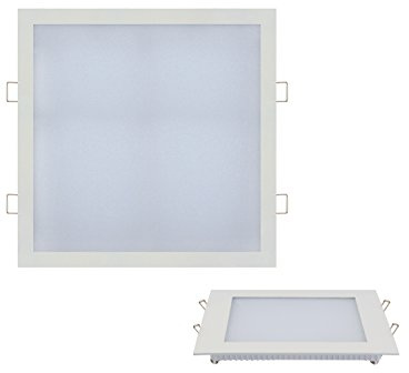 18w Slim Flach LED Panel weiss Einbaustrahler Unterputz Einbauleuchte Einbaulampe Deckenleuchte Deckenlampe Lampe Eckig 225x225 mm Warmweiss
