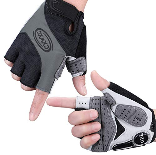 CXWXC Gants de Cyclisme pour Homme et Femme en Gel Respirant pour vélo de Route, VTT, vélo de Montagne, Gants antidérapants Demi-Doigts pour Le Fitness